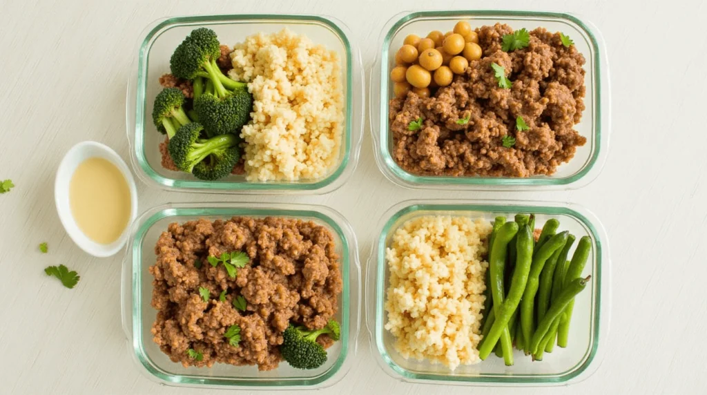 Vegan Meal Prep Bowls with Fresh Ingredients