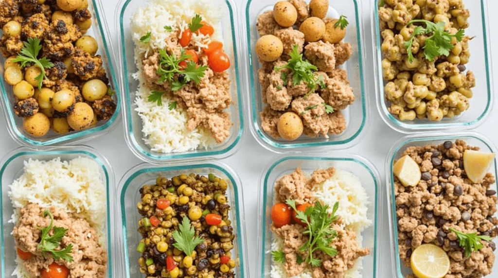 Colorful Vegan Meal Prep Bowls Packed with Healthy Ingredients